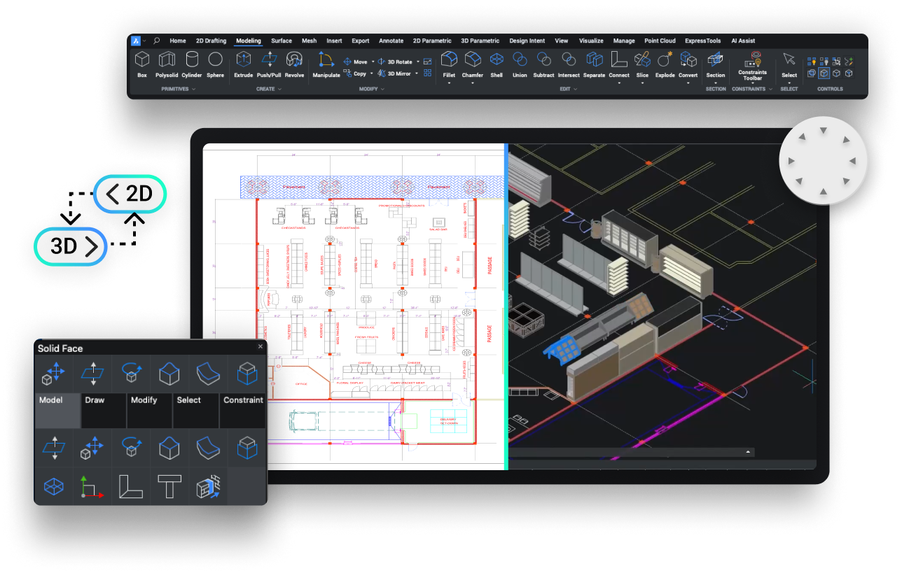 Software CAD 3D Octave BricsCAD
